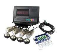 Kit de balance à cellule de charge for bétail, kit de plate-forme de sol avec indicateur numérique de haute précision avec 4 cellules de charge à compression étanches for l'élevage, l'agriculture