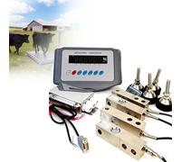 Kit De Balance De Sol De Précision, Balance Animale Avec Indicateur De Pesée, Capacité Minimale D’environ 4500 Lbs, Avec Boîtier De Connexion À 4 Fils, Durable, Pour Moutons, Chèvres(2 T)