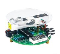 Kit de balance électronique à monter soi-même avec affichage à tube numérique rond DC 5 V, 51 micro-ordinateur à puce unique, haute résolution de 0,01 g, capacité de 1 kg, interrupteur d'unité G/kg