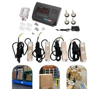 Kit de Balance pour bétail Haute précision, Indicateur de pesée XK3190 A12E, Indicateur de Balance à Poids, avec 6 indicateurs d'état, pour Plateforme, Banc, Sol, Pont à peser