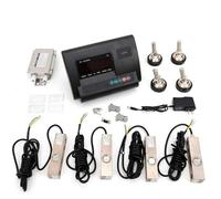 Kit de Balance pour bétail Haute précision, Indicateur de pesée XK3190 A12E, Indicateur de Balance à Poids, avec 6 indicateurs d'état, pour Plateforme, Banc, Sol, Pont à peser