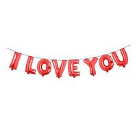 Kit de ballons avec inscription « Marry Me I Love You » - 40,6 cm - Pour la Saint-Valentin, un anniversaire de mariage, une bannière - Décorations pour événement ou fête (I Love You » - Rouge)