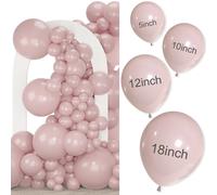 Kit de ballons rose poussiéreux, 100 pièces, 5/10/12/18 pouces, décorations de fête prénatale Boho, anniversaire de mariage, fête d'anniversaire Flamingo