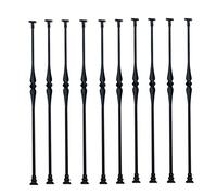 Kit de balustrade d'escalier carré noir de style européen de 101,6 cm pour porche, jardin, piscine, balcon, parfait pour les terrasses et terrasses