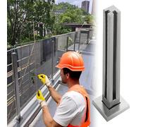 Kit de balustrade en verre sans cadre avec panneaux trempés pour terrasse, escaliers et garde-corps extérieur