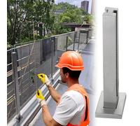 Kit de balustrade en verre sans cadre avec panneaux trempés pour terrasses, escaliers et garde-corps extérieurs