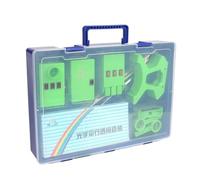 Kit de banc optique multi-objectifs for imagerie sténopé, source de lumière linéaire réglable à trois faisceaux, lentille convexe concave, prisme triangulaire, dispersion de la réfraction