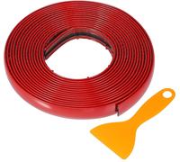 Kit de Bande de Garniture de Fenêtre 16 pieds 5m Universel pour Pare-chocs de Voiture, Porte, Carrosserie Autocollant Décoratif Auto-Adhésif en Plastique rouge 15mm