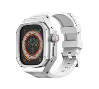 Kit de bande de montre de modification de bricolage ， pour bande Ultra 49 mm boîtier en acier inoxydable lunette en métal ， pour la série iwatch kit mod kit silicone bracelet