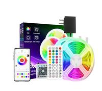 Kit de Bande Lumineuse LED RGB 15m - Prise EU, Télécommande 44 Touches, Découpable, Idéal pour Ambiance Gaming & Chambre