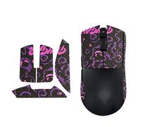 Kit de bandes adhésives pour souris de jeu Razer Viper V4 Pro 2026 sans fil, antidérapantes, autocollants prédécoupés, résistant à la transpiration, facile à utiliser (noir et violet)