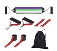 Kit de bandes de résistance, kit de bandes de résistance, sac de transport pour entraînement de force | Bandass de résistance pour Pilates, kit portable en latex naturel pour fitness, yoga,