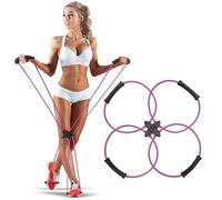 Kit de bandes de résistance Pilates Reformer - Tubes de résistance avec poignées, bandes de réformateur de pilates portables, accessoires de fitness pour homme et femme, solution d'entraînement