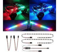 Kit de bandes lumineuses LED RC pour voiture RC camion sur chenilles avion bateau Drone aile fixe Traxxas TRX4 Axial SCX10 couleur variable