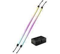CORSAIR iCUE Link LS350 Aurora Kit de Bandes Lumineuses RGB 350mm - 2 Bandes de LED RGB à Diffusion Magnétique - Adaptateur iCUE Link et Câble Adaptateur ARGB vers iCUE 3 Broches Inclus