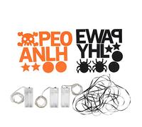 Kit de banni è re suspendue Halloween bricolage avec motif d ' araign é e d | Créez une ambiance joyeuse avec le kit de bannières suspendues DIY Halloween pour les fêtes, les cheminées, les portes, les f