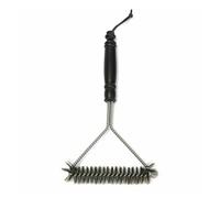 Kit de Barbecue avec brosse de nettoyage, accessoires de cuisine de 12 pouces, outils de cuisson en acier inoxydable à trois fils latéraux