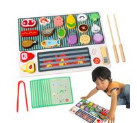 Kit de Barbecue pour Jouet : Jeu Amusant pour, Grille et brochettes de Simulation, Accessoires de Cuisine Miniatures, Jeu imaginatif pour l'intérieur et l'extérieur | Cadeau créatif