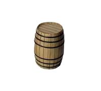 Kit de baril en bois massif à monter soi-même pour maquettes de navires - 25 et 26 tailles avec motif coquillage 24 pièces (bois d'érable - 26 mm)