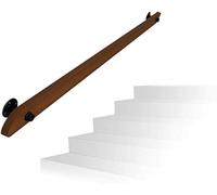 Kit De Barre D'appui For Main Courante D'escalier Moderne, Poignée De Sécurité En Pin De 25 À 600 Cm Avec Kit D'accessoires D'installation, Support Mural For Vieil Homme Intérieur Et Extérieur(130cm)