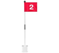 Kit de barre de golf : kit portable et léger, barre de golf robuste, entraînement à contraste élevé, design facile à assembler | Installation idéale du jardin sur
