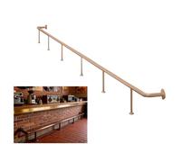 Kit de barre de pied en acier inoxydable, support mural pour garde-corps de cuisine pour usage commercial, support d'îlot de cuisine de 190 cm, design durable et élégant