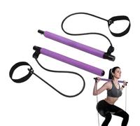 Kit de barre de pilates - Barre de pilates multifonctionnelle | Bâton de pilates pour équipement de fitness | Barre légère pour pilates Elastic Fusion pour sculpter | Fournitures de fitness portables