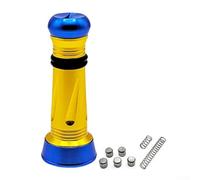 Kit de barre d'équilibre de moulinet de pêche avec pièces de réglage du poids | Barre d'équilibre en métal compatible avec Stella, Twin Power, Tatula, Complex F4 F6 (bleu doré)