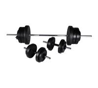 Kit De Barre D'haltère Et 2 Haltères 60,5 Kg Fitness Musculation Helloshop26 02_0000755