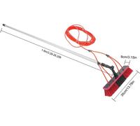 Kit de barres de nettoyage de vitres, système 3 en 1, design réglable, rouge