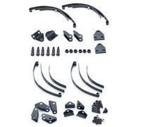 Kit de Barres de Suspension à Ressorts à Lames en Acier for Camion Tracteur Tamiya 1/14, pièces de Rechange for Le remorquage de Marchandises(Front and Rear)