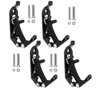 Kit de barres de toit multi-usages avec pinces solides pour maintenir les outils en toute sécurité pendant les activités de plein air (4 pièces)