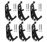 Kit de barres de toit multi-usages avec pinces solides pour maintenir les outils en toute sécurité pendant les activités de plein air (6 pièces)