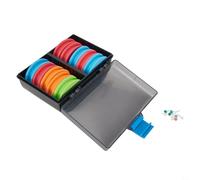 Kit de Bas de Ligne de pêche avec 10 enrouleurs en Mousse EVA et boîte de Rangement en Plastique conçu pour gérer et protéger Les Lignes de pêche en mer