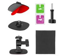 Kit de base adhésive flexible en TPU pour Insta360 X5, support de caméra de sport stable et imperméable pour casque ou skateboard, noir, 6,5 x 6,5 x 5,5 cm
