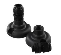 Kit de base de montage pour auvent de kayak, support de pare-soleil en plastique ABS et métal pour installation rapide, accessoires de rafting, supports légers pour bateaux gonflables, canoës, noir
