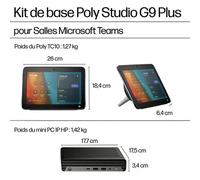 Kit de base Poly Studio G9 Plus pour Mini-PC IP HP Microsoft Teams avec TC10