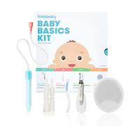 Kit de base pour bébé par Frida Baby | Comprend NoseFrida, NailFrida, Windi, DermaFrida + étui de transport en silicone