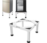 Kit de Base Universelle Pour Machine à laver Fonction Anti-Vibration Freins Réglables Taille Réglable Pour Machines à laver et Sèche-linge Empilés de 42 à 65cm Charge Maximale : 150kg