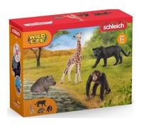 Kit de base Wild Life, Coffret schleich avec animaux de la savane, jouets pour enfants dès 3 ans, schleich 72162 WILD LIFE