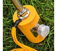 Kit de bases d'antenne télescopiques à ondes courtes M10 avec adaptateurs SO239 pour ondes courtes telles USDX QRP (base jaune)