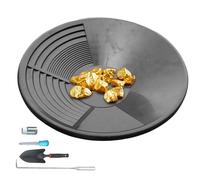 Kit De Bateyage D’Or - Ensemble 5 Pièces En PP Et Métal | Outil Manuel Avec Panier De Tamisage Pour La Recherche D’Or, Idéal Prospection Naturelle Et Exploration De Pépites, Équipement Pour Dé