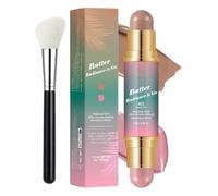 Kit de bâton de beauté multi-usages à double extrémité - Maquillage léger et facile à emporter pour les yeux, les lèvres et les joues - Formule crémeuse qui s'estompe, 4 teintes polyvalentes (#01,1PC)