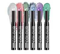 Kit de bâton de fard à paupières - Crayon pour les yeux - Outil de fard à paupières étanche - Bâton de crème lisse à six yeux profonds - Collection de maquillage pour les voyages, les cosmétiques de