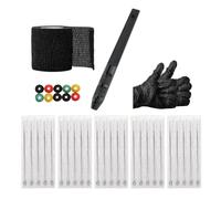 Kit de bâtons de tatouage à main avec pansement auto-adhésif, aiguilles 1 3 5 7 9RL pour tatoueur