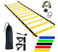 Kit de bâtons de vitesse - Kit de bâtons d'agilité, ensemble de perceuses portables, système de circuit de cône dynamique, bâtons réglables d'entraînement de football, configuration d'entraînement