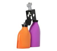 Kit De Batterie À Double Ton Orange Violet | Cloche à double ton orange violet avec heurtoir, accessoire de percussion for kit de batterie