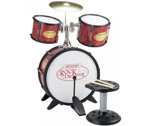 Kit de batterie Bontempi 4 Elements avec tabouret et baguettes