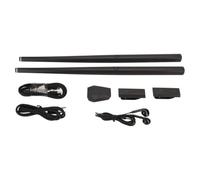 Kit de Batterie de Réalité Virtuelle 2 Modes Ensemble de de Batterie à Air Simulation Prise en Charge MIDI Adaptateur de Support à Faible Bruit avec Leçons