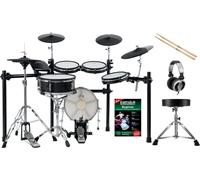 Kit de Batterie Électronique 9 Mesh Pads 720 Sounds USB MIDI con Tabouret Casque